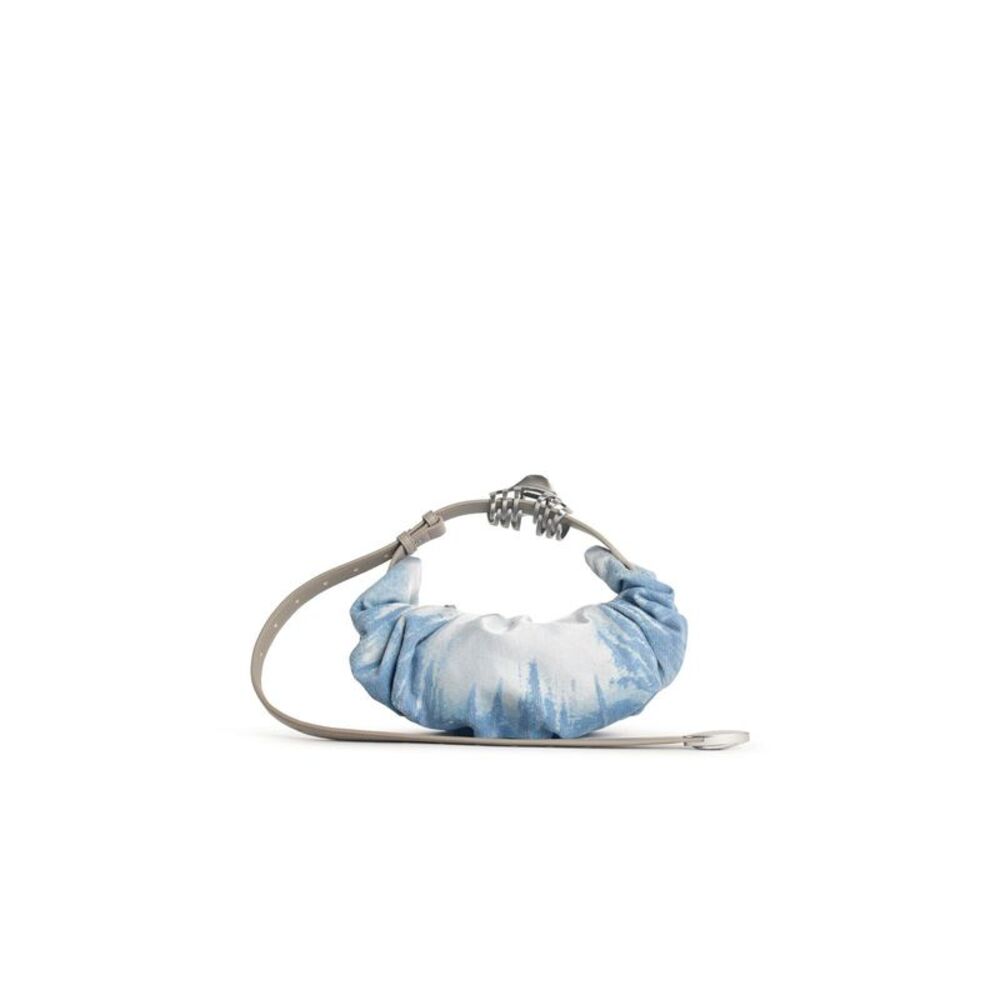 Diesel 'Hobo Grab-D' Blue Satin Denim Bag Women